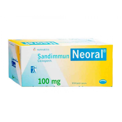 SANDIMMUN NEORAL 100 MG ( CYCLOSPORIN ) 50 SOFT GELATIN CAPSULES